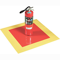 Sinalização de piso para combate à incêndio